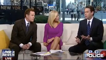 Three Fox TV presenters who are also news bullies making comments about an intersex woman