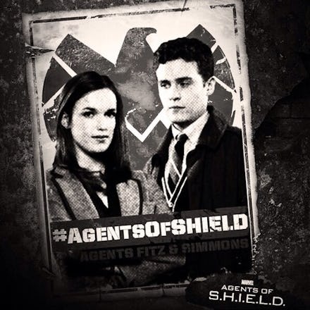Black and white poster of 'Marvel’s Agents of S.H.I.E.L.D.'