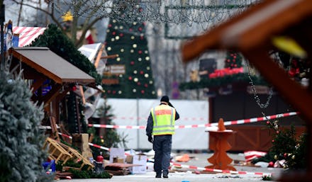 The view of the Christmas Market in Berlin after the attack
