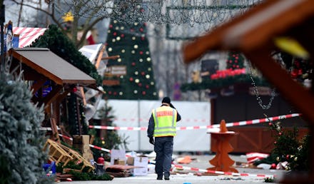 The view of the Christmas Market in Berlin after the attack