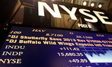 NYSE data table