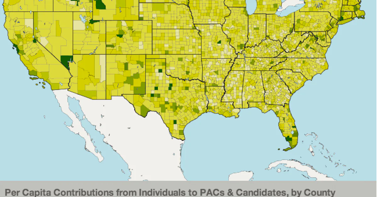 Rich Maps These Stunning Maps Prove Just How Much the Rich Control U.S. Politics