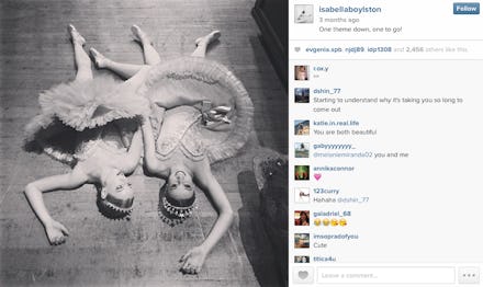 Instagram post of two ballerinas dancing
