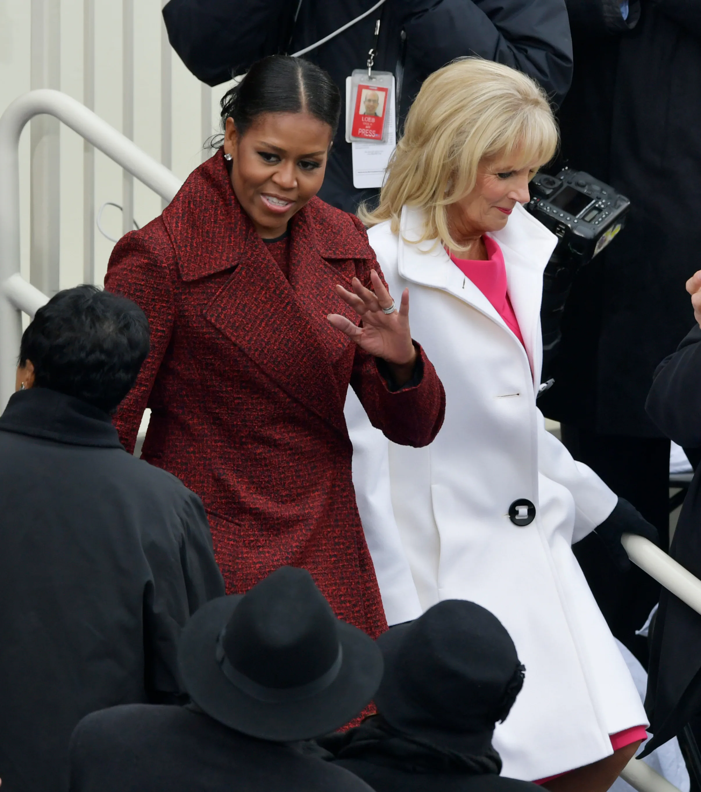 short lady in red dress at inauguration Who Is Woman in Red Dress Who Caught Everyone's Attention at Trump's SOTU?