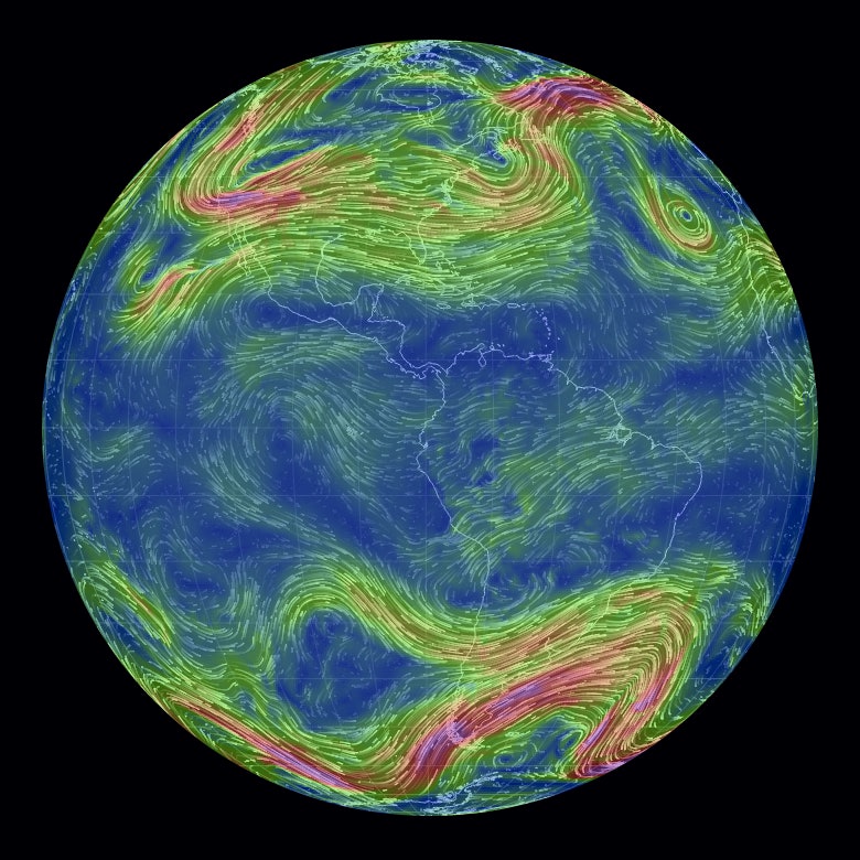 This Interactive Map of Earth's Weather Is the Most Stunning Thing on the Internet