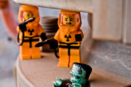 Two Lego Hazmat guys