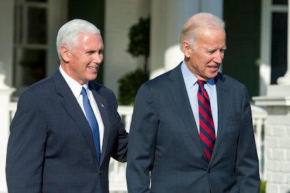 Former Vice President Mike Pence and the current President of the United States, Joe Biden