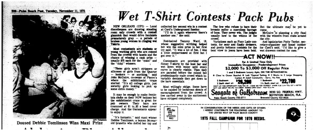 The Short, Sexist History of the Wet T-Shirt Contest, a Symbol of