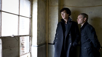 Bennedict Cumberbatch and Martin Freeman in Sherlock