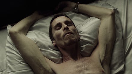 Actor that lost weight for a role lying in a bed