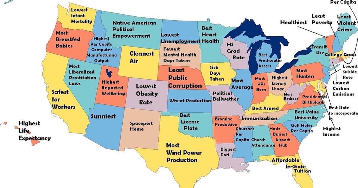 What is the Most Awesome Thing About Your State? Check This Map What is the Most Awesome Thing About Your State? Check This Map