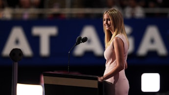 Ivanka Trump in a dress from her own label at the gop convention