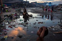 Philippines coast after a Category 5 hurricane