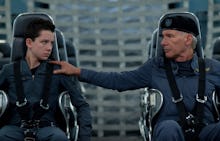 Harrison Ford and Asa Butterfield in Ender's Game