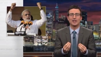 John Oliver on Last Week Tonight talking about the U.S. media's neglect of the Indian elections and ...