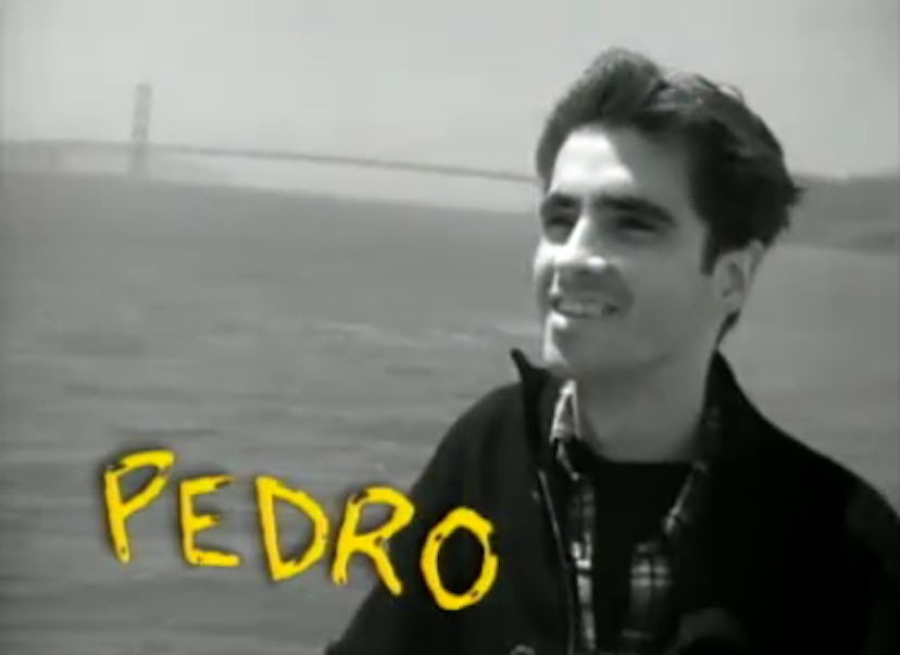 Scene of Pedro Zamora at the show on MTV called The Real World