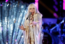 Lady Gaga singing an inspiring lgbt anthem