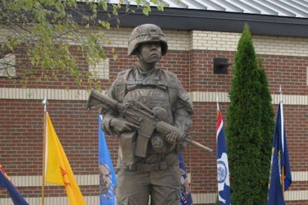 The Lt. FAWMA (Friends of the Army Women's Museum) statue in Fort Lee, Va.