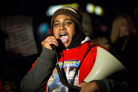 Eric Garner’s daughter talking to police violence victims