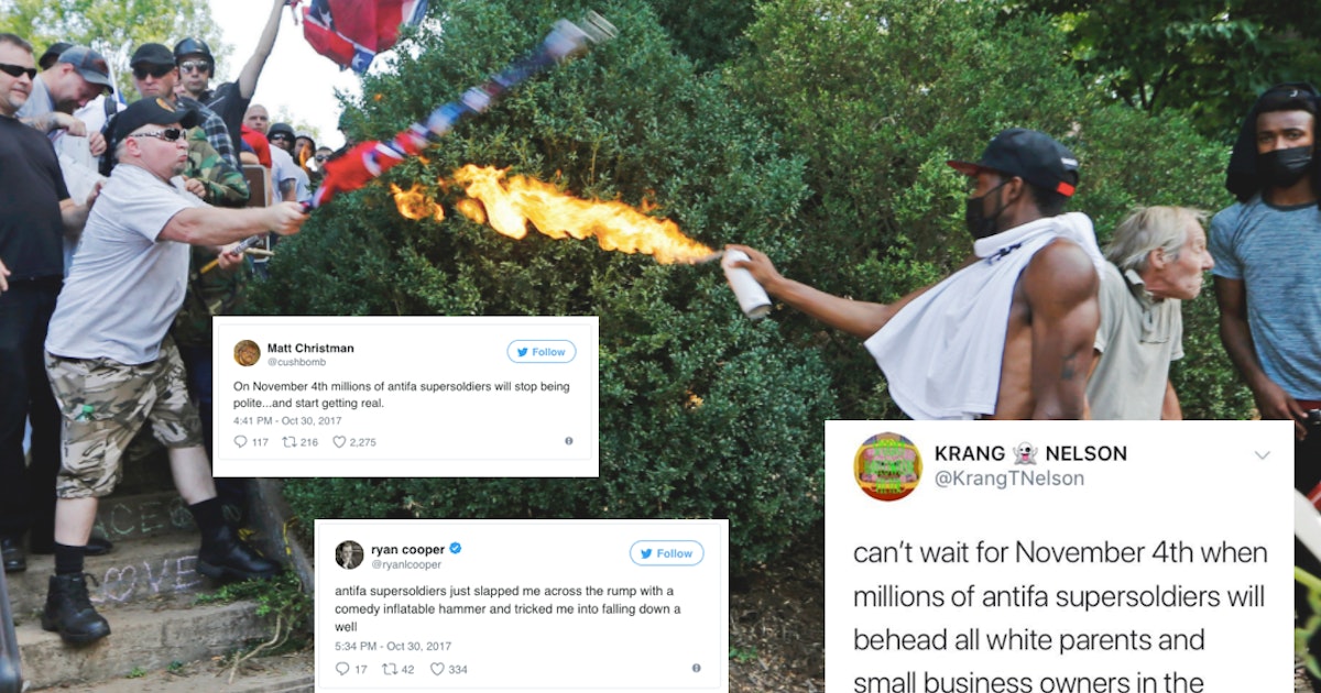 The Alt Right Fell For A Twitter Joke About Antifa Supersoldiers And Now It S Total Chaos