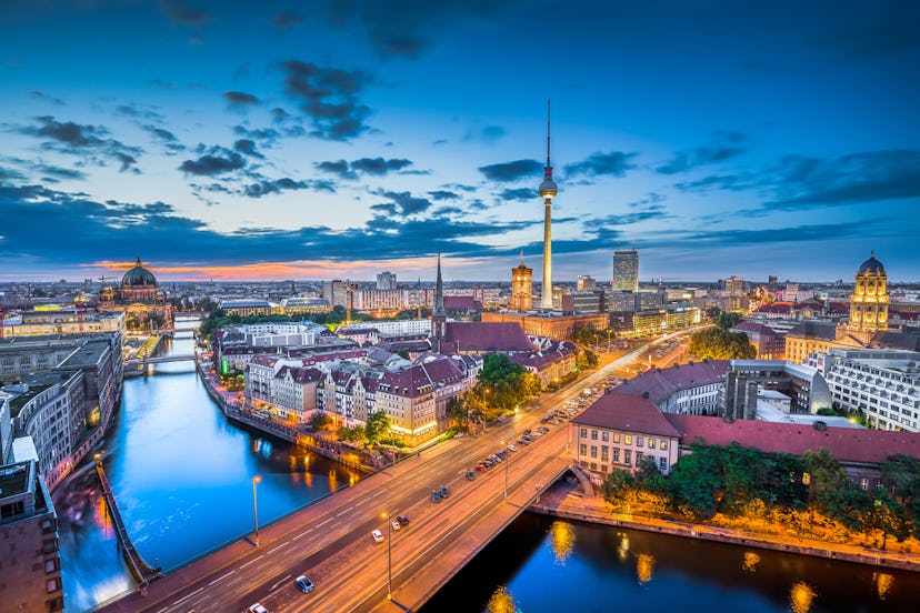 Berlin's skyline — featuring the famed Fernsehturm de Berlin, or Berlin TV Tower