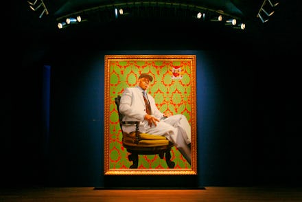A portrait by the contemporary African American artist Kehinde Wiley