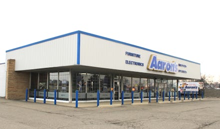 Aaron's shop building with one floor