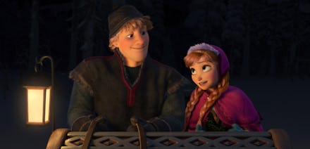 Elsa and Kristoff in the new Frozen movie, which was declared the most progressive Disney movie yet