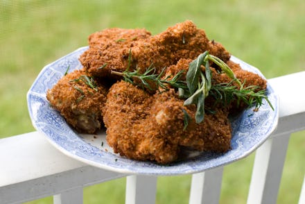 A plate with Thailand's 'Hitler Fried Chicken'