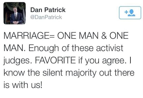 Dan Patrick's tweet about marriage