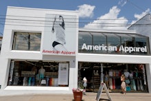 American Apparel clothes shop