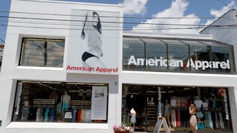 American Apparel clothes shop