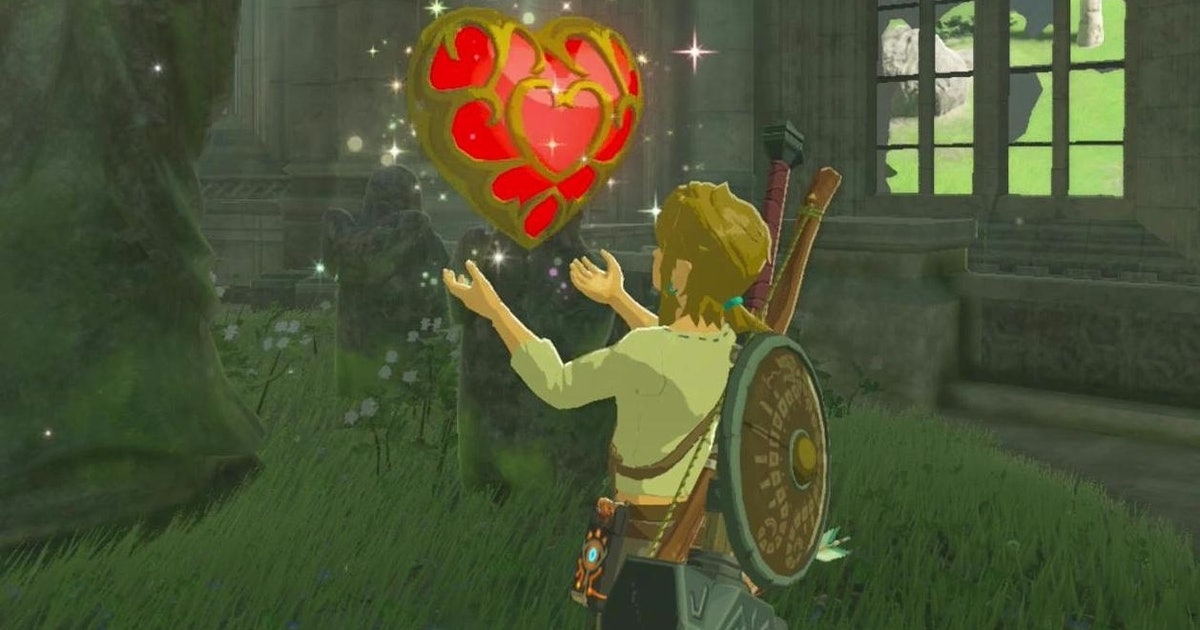 zelda breath of the wild how many hearts do you need to get the master sword
