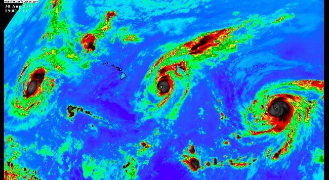 Stunning NASA Image of Three Pacific Hurricanes Is First in Recorded 