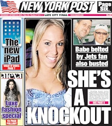 Cover of New York Post newspaper