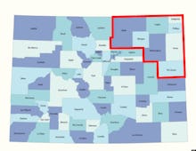 A map of North Colorado with 11 counties marked and they're ready to form the 51st state