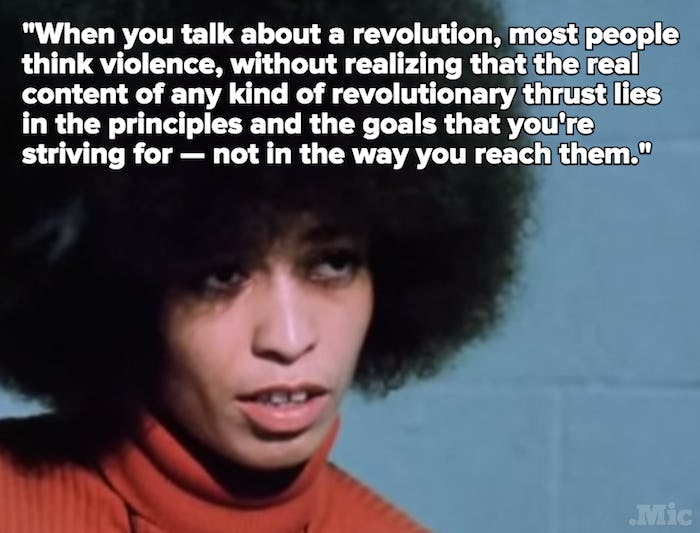 Angela Davis' 1972 Prison Interview Perfectly Explains the "Violence