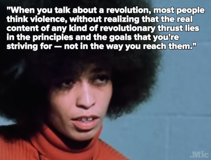 Angela Davis' 1972 Prison Interview Perfectly Explains the "Violence