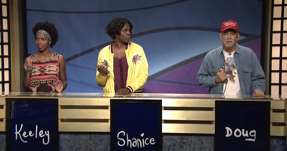 Tom Hanks Saturday Night Live Black Jeopardy Tom Hanks "Black Jeopardy" sketch on 'SNL' has big things to say about race
