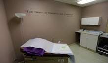 Doula room in the abortion clinic in D.C.