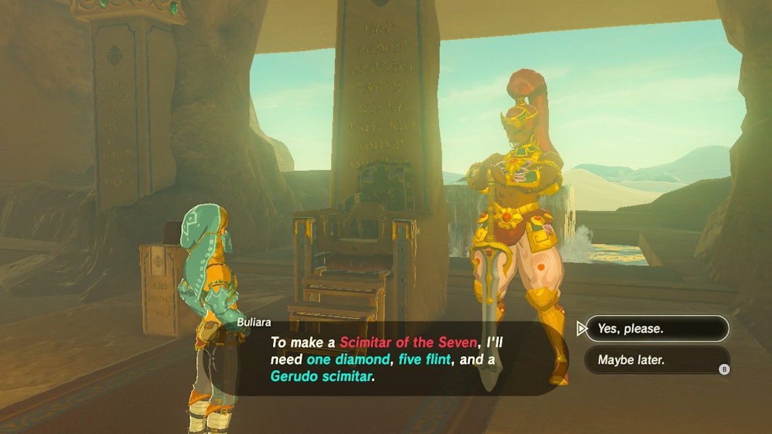 Zelda: Breath of the Crafting: How repair all the champion weapons