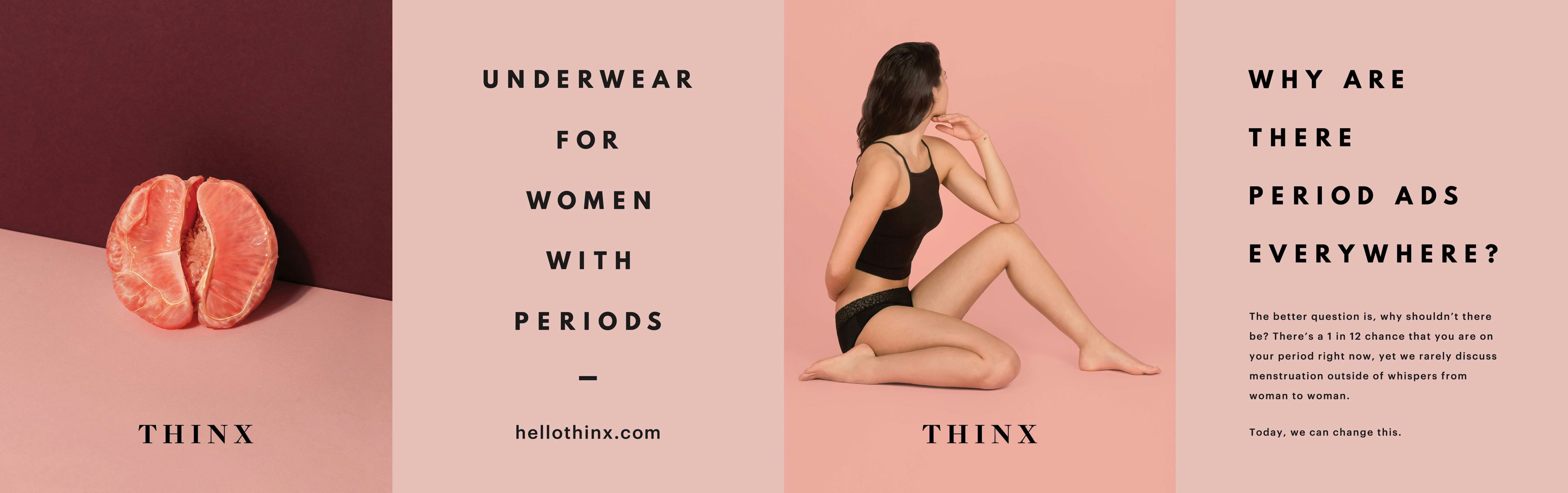 Mysterious 'moist panties' ads promote Thinx period underwear