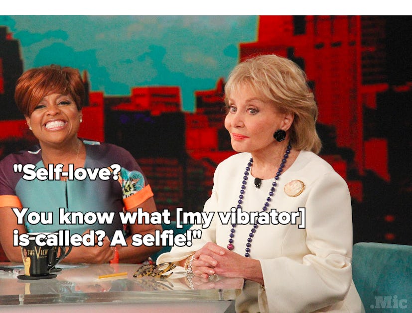 Barbara Walters says that her vibrator is called selfie