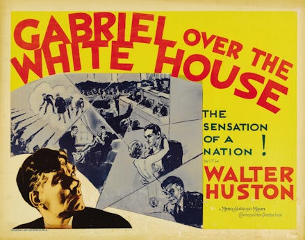 The cover of the 1933 movie 'Gabriel over the White House'