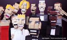 LEGO recreation of a selfie from the Oscars