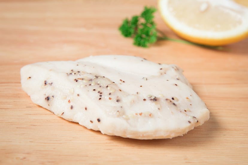 Steamed chicken breast