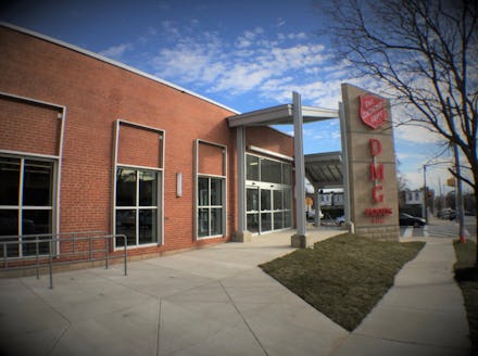 The front of The Salvation Army nonprofit grocery store
