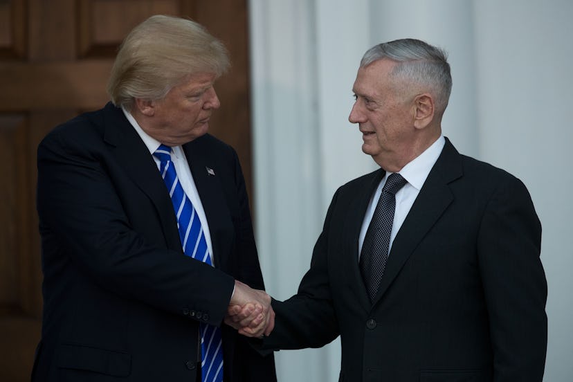  Former President Donald Trump and Secretary of Defense James Mattis