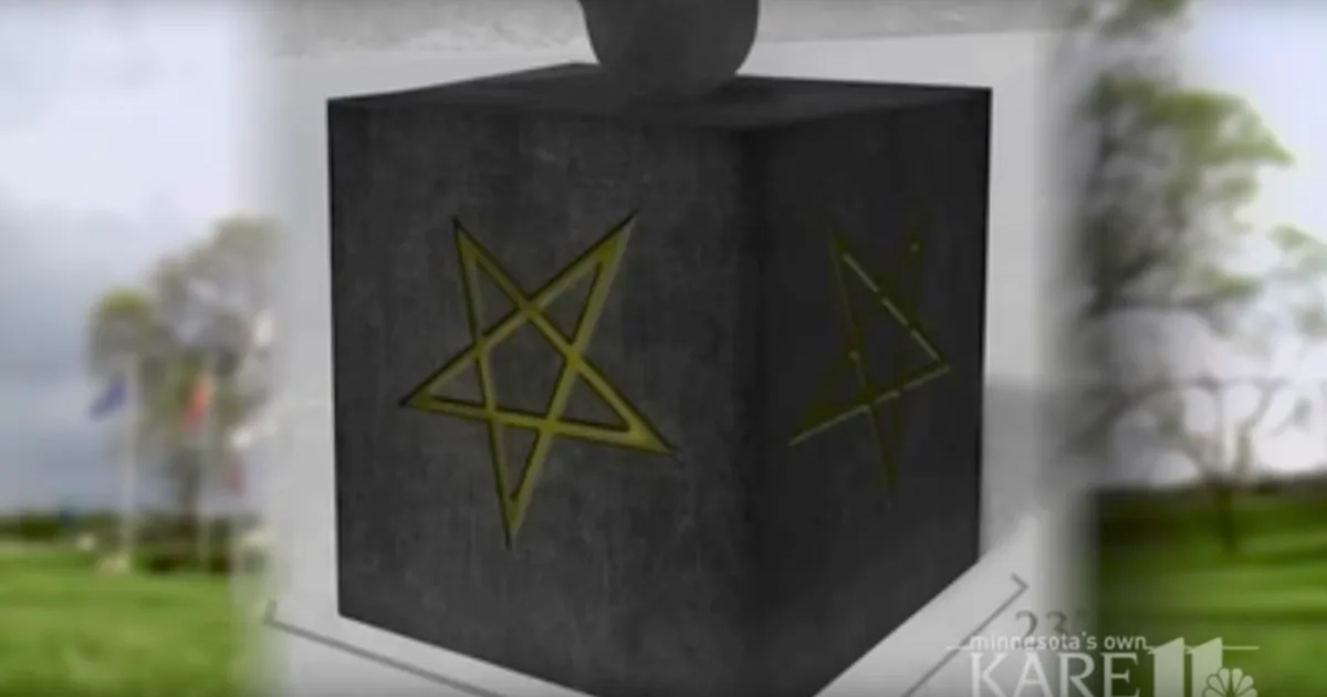 Satan Blocks Satanists are putting up the first public Satanic monument in the US