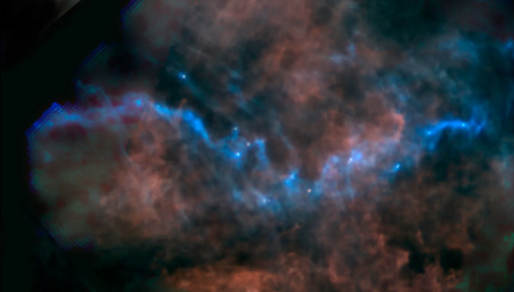 This Weird Blue Ribbon in Space Is Actually a Nursery of Future Stars